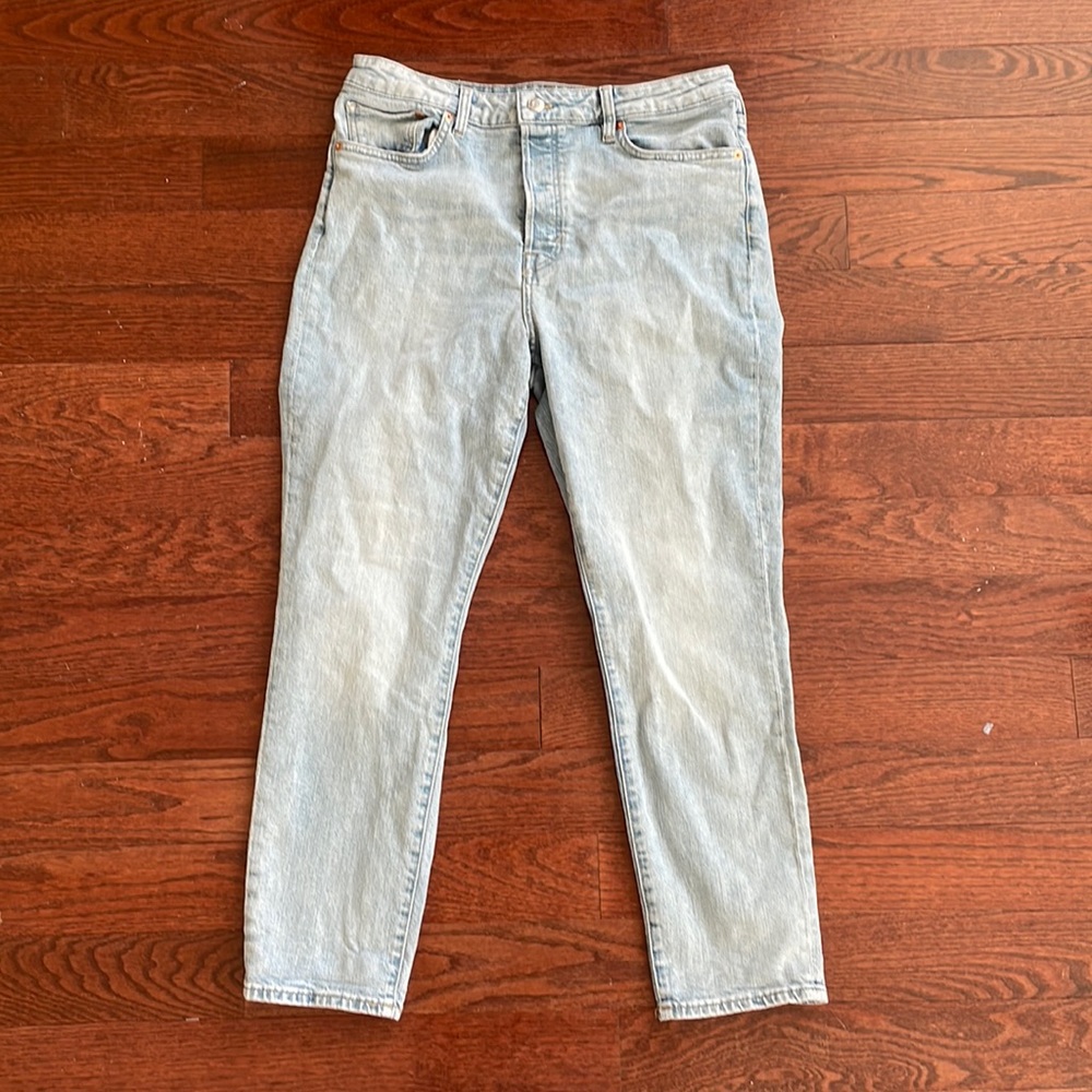 H&M high waisted denim mom jeans
